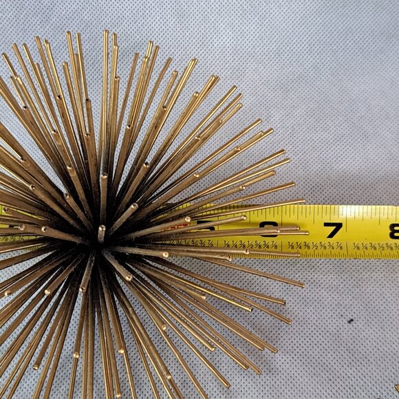Atomic Spiky Metal Gold Black Wall Decor Anemone Sea Urchins Beach Set of 3 - Picture 10 of 11